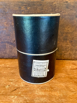 Victorian Era Leather Collar Box with Collars and New Old Stock in Original Box Dante Cuffs
