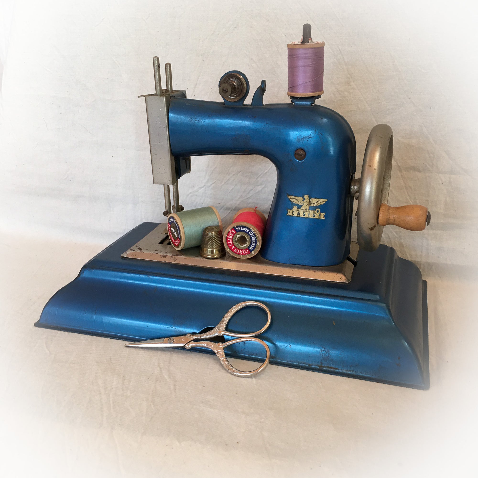 Casige Toy Sewing Machine – Made in Germany, British Zone (1945–1950)