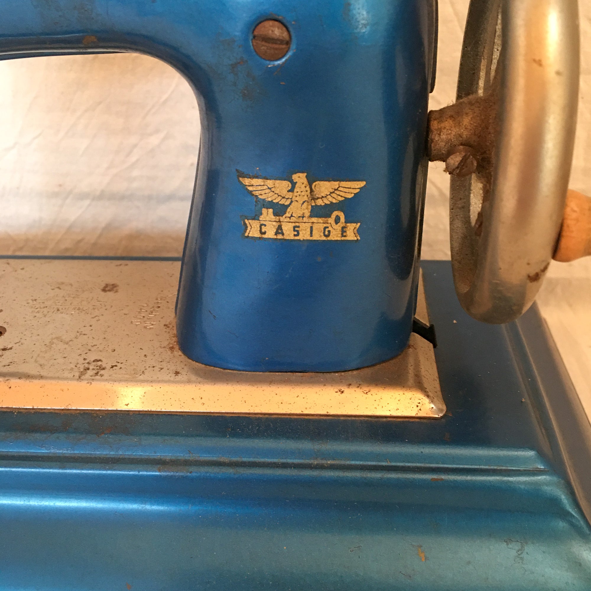 Casige Toy Sewing Machine – Made in Germany, British Zone (1945–1950)