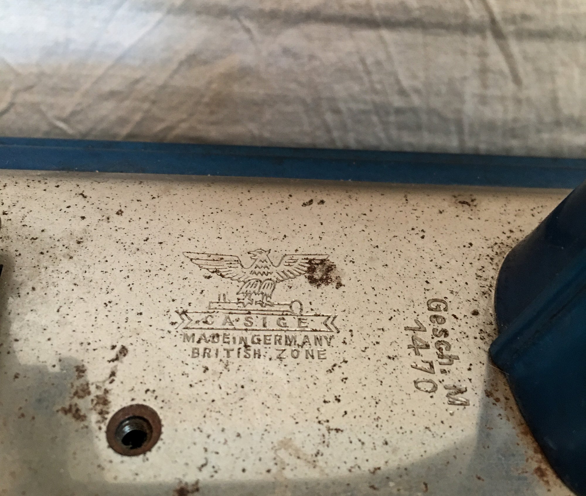 Casige Toy Sewing Machine – Made in Germany, British Zone (1945–1950)