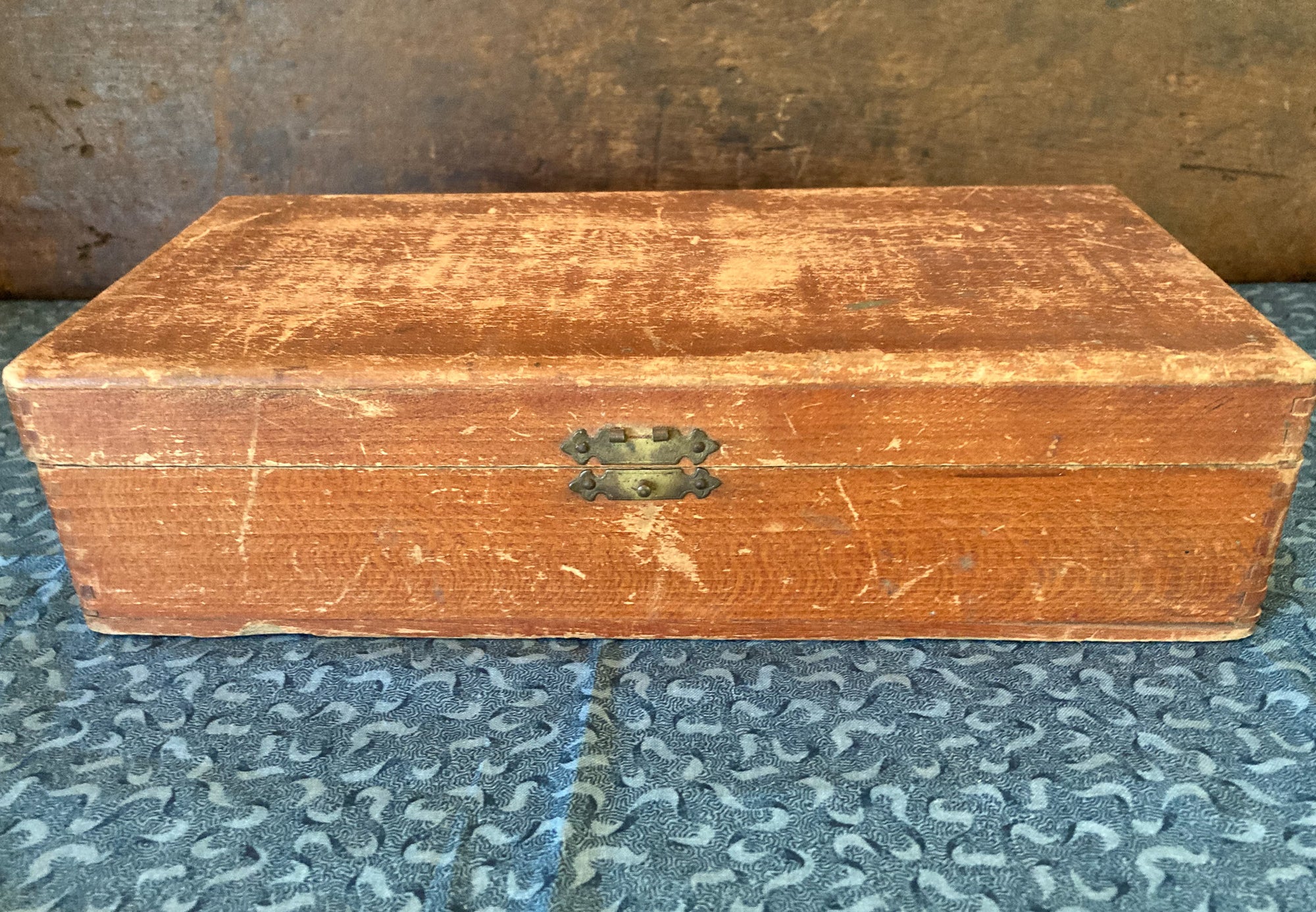 Late 1800’s “Clinton Safety Pins” Box with Wooden Thread Spools