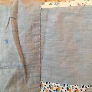 1930s-1940s Churn Dash Quilt Top – Vintage Cotton with Timeworn Character