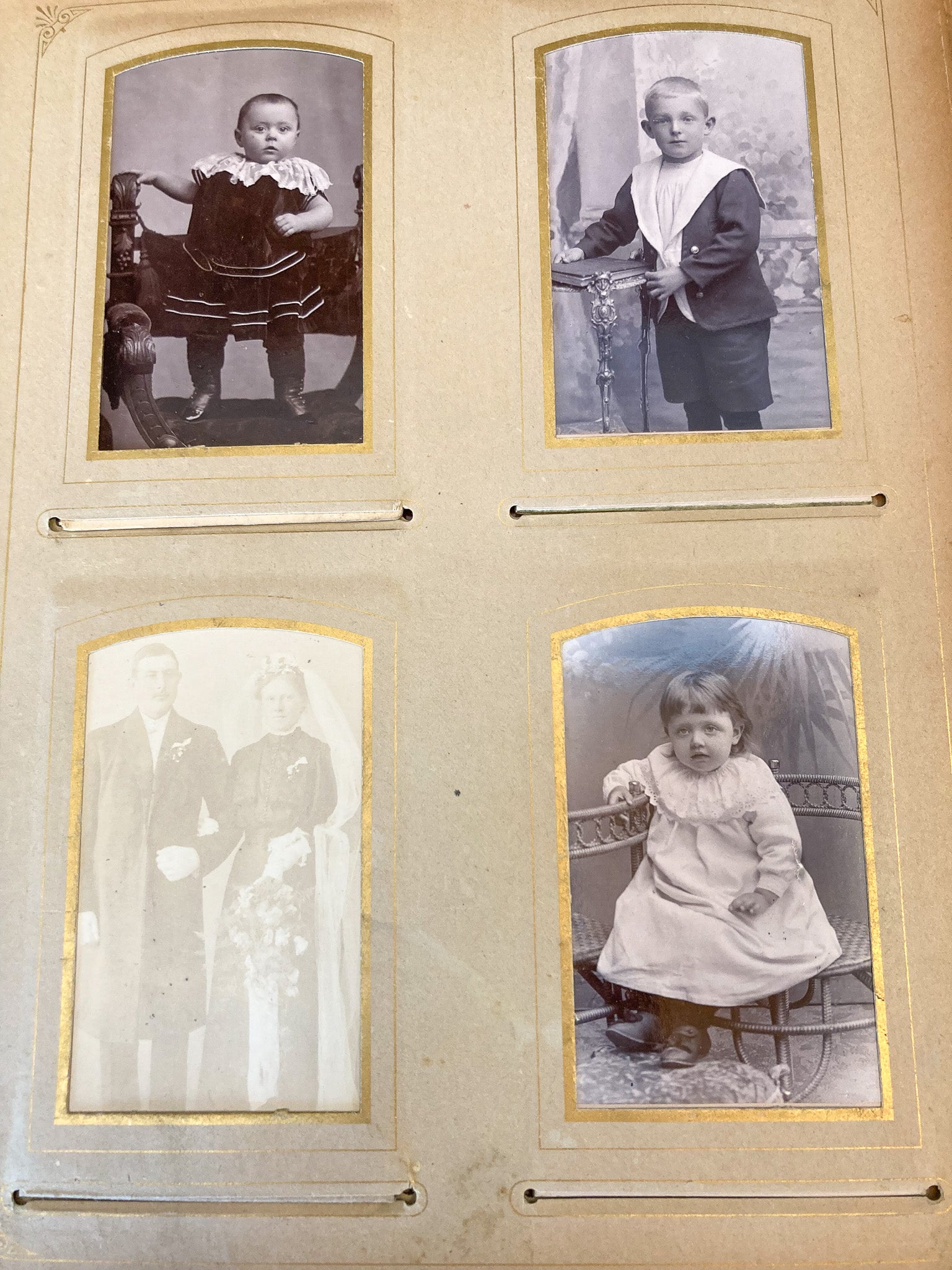 Album with Photos, Late 1800’s – Early 1900’s Photo Album with Cabinet Cards
