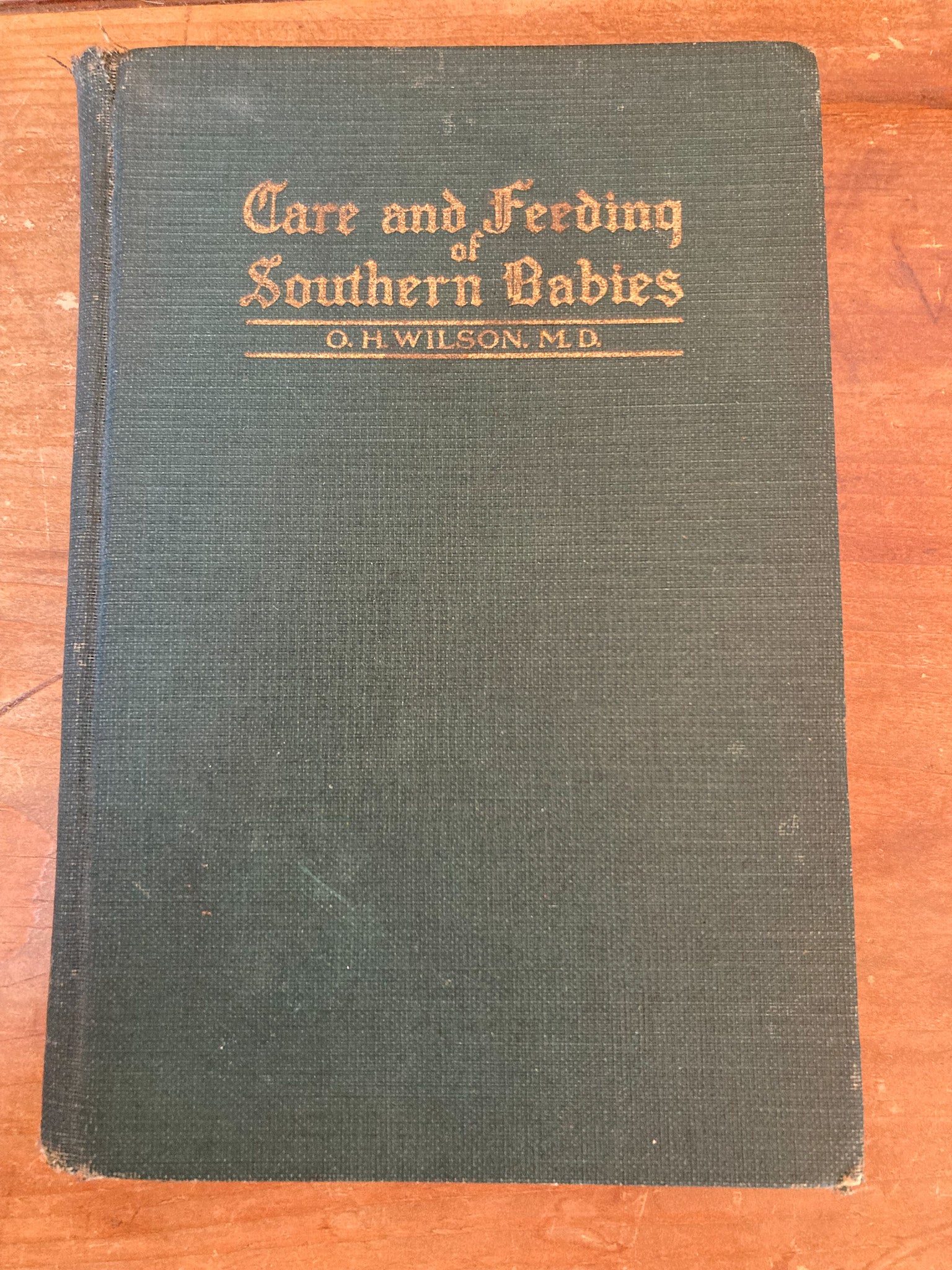 1926 Book “Care and Feeding of Southern Babies” by O.H. Wilson, MD