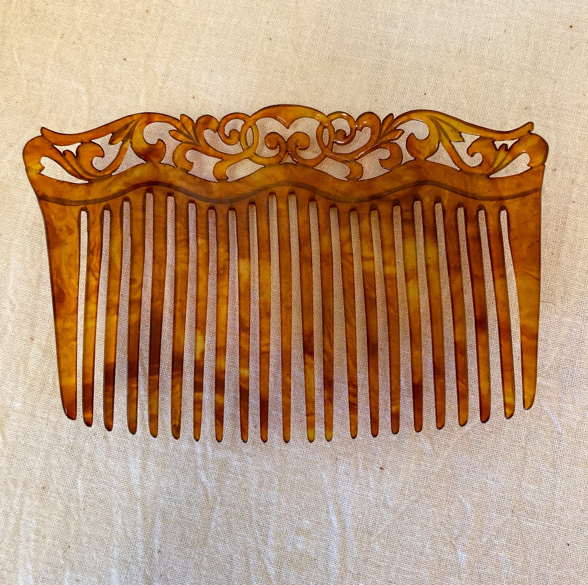 1890’s – 1910’s Celluloid Hair Combs, Set of 3 - Day Trip Treasures