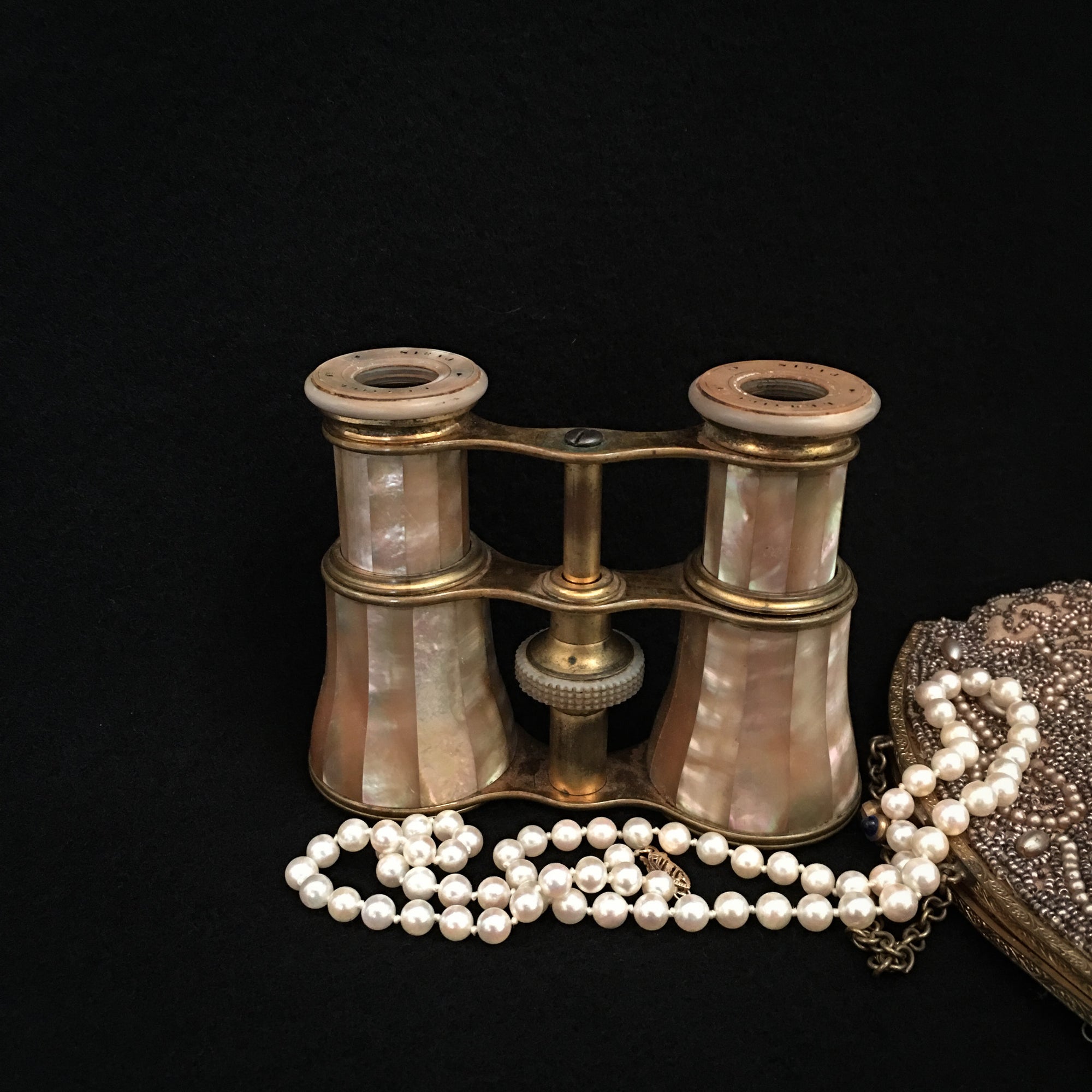 Antique Lemaire Paris Mother of Pearl Opera Glasses – Late 19th Century