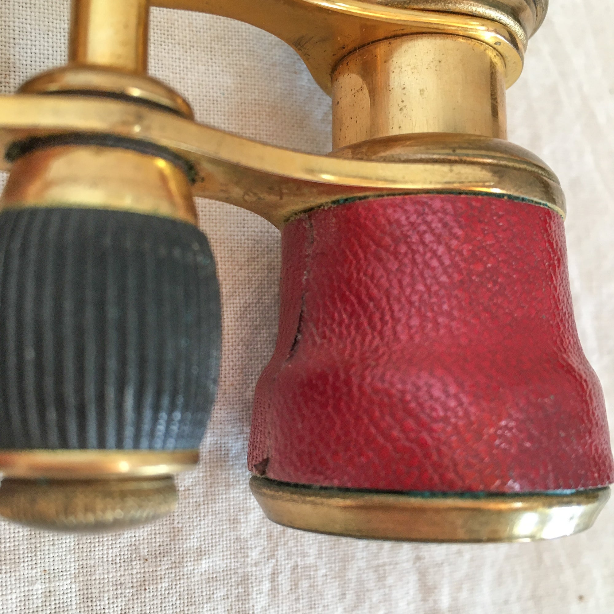 Early 20th Century Birks French Opera Glasses with Leather Case