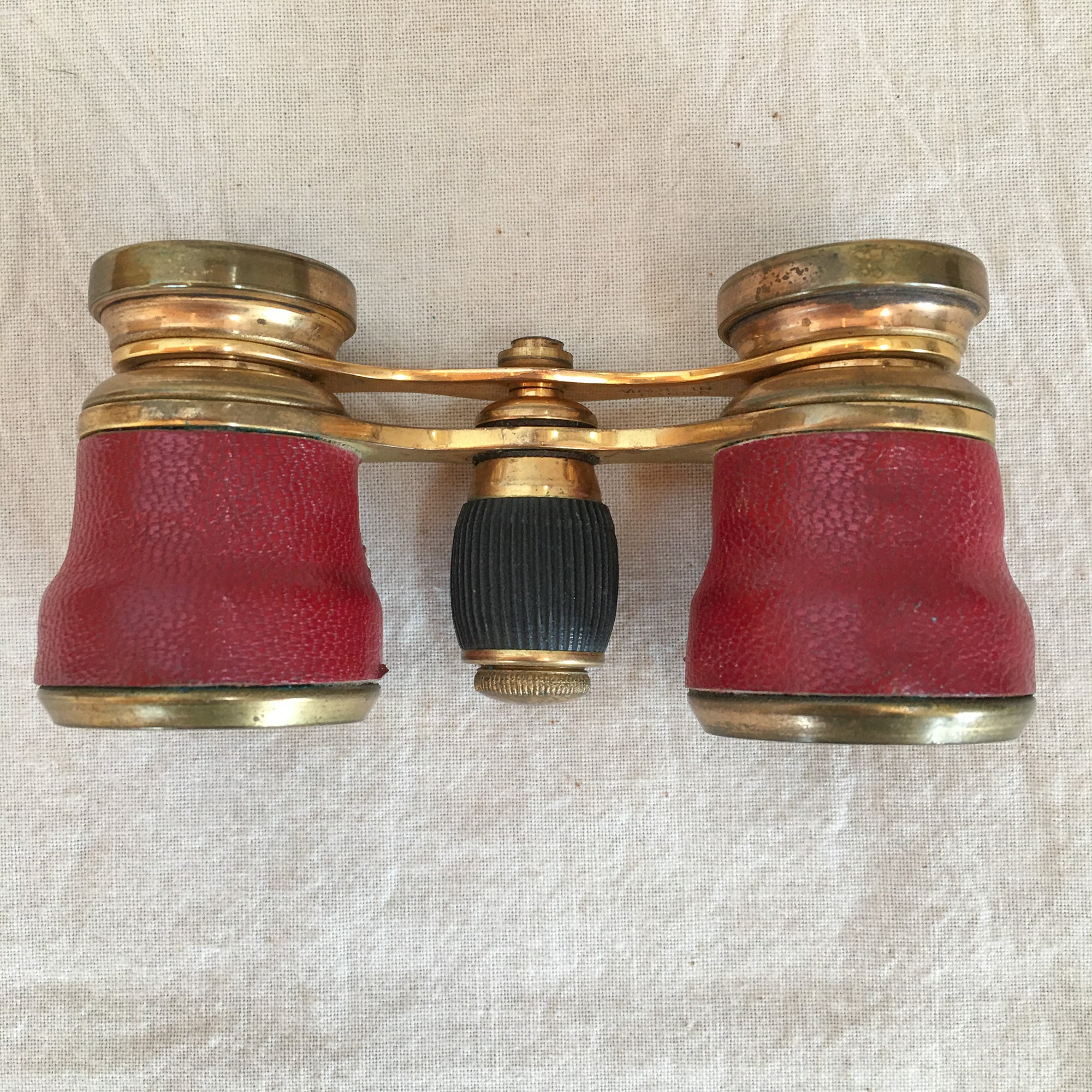 Early 20th Century Birks French Opera Glasses with Leather Case