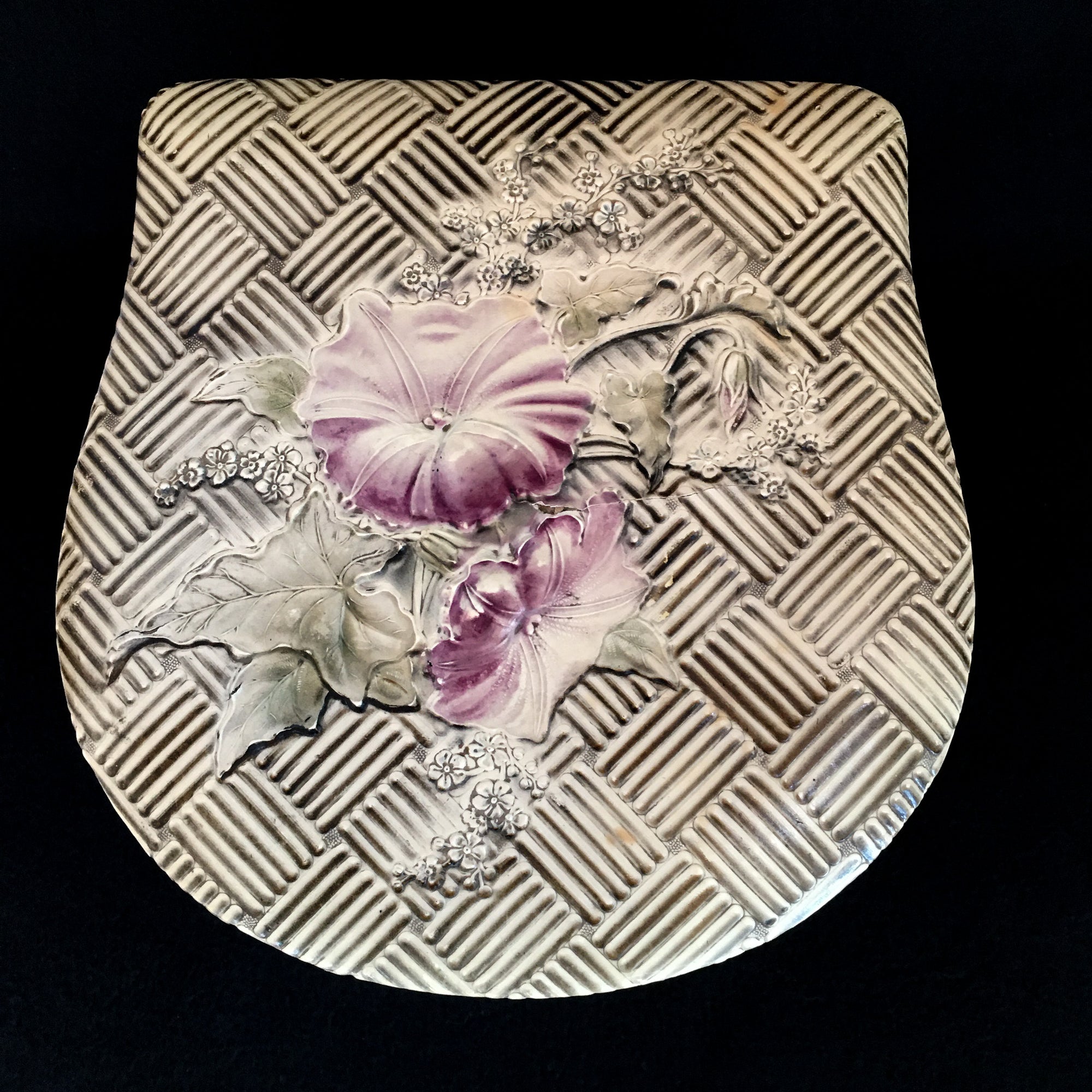 Early 1900s Celluloid Cuff and Collar Box, Satin Interior
