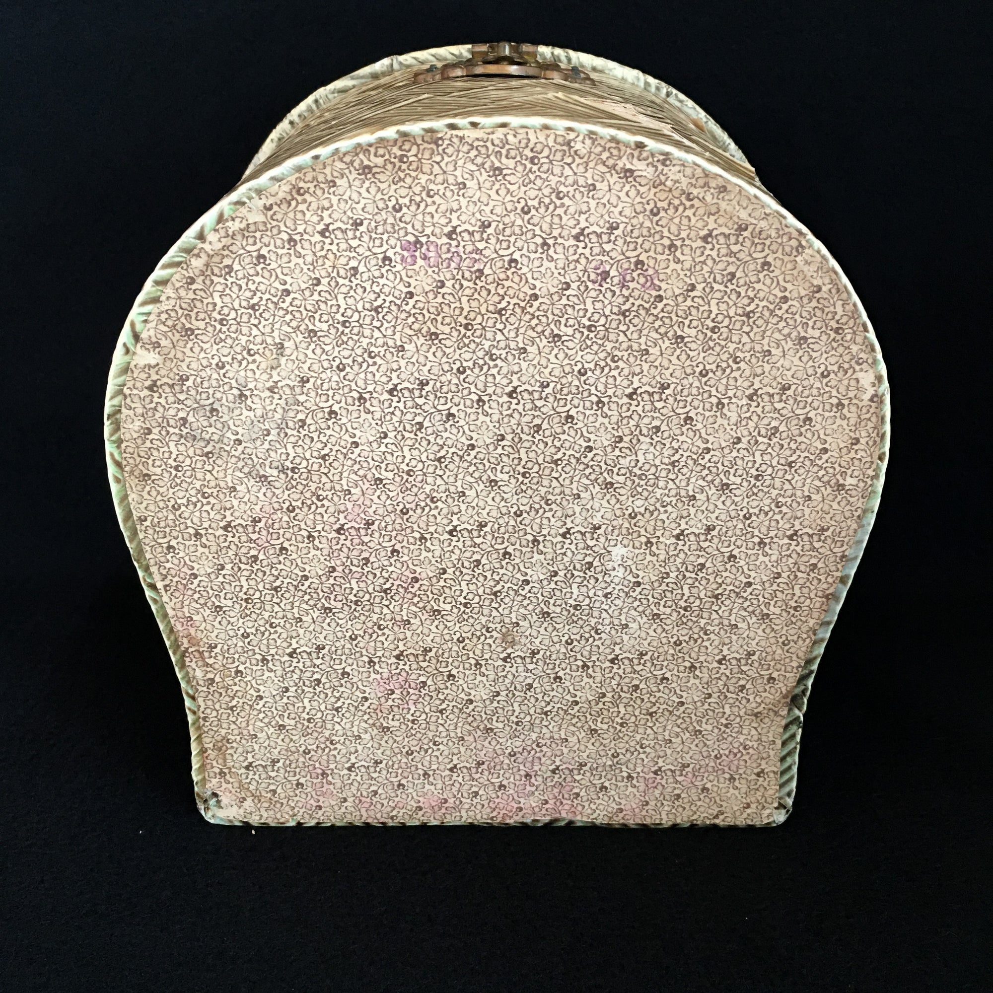 Early 1900s Celluloid Cuff and Collar Box, Satin Interior
