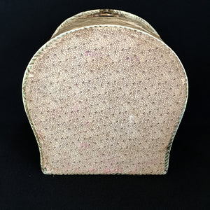 Early 1900s Celluloid Cuff and Collar Box, Satin Interior