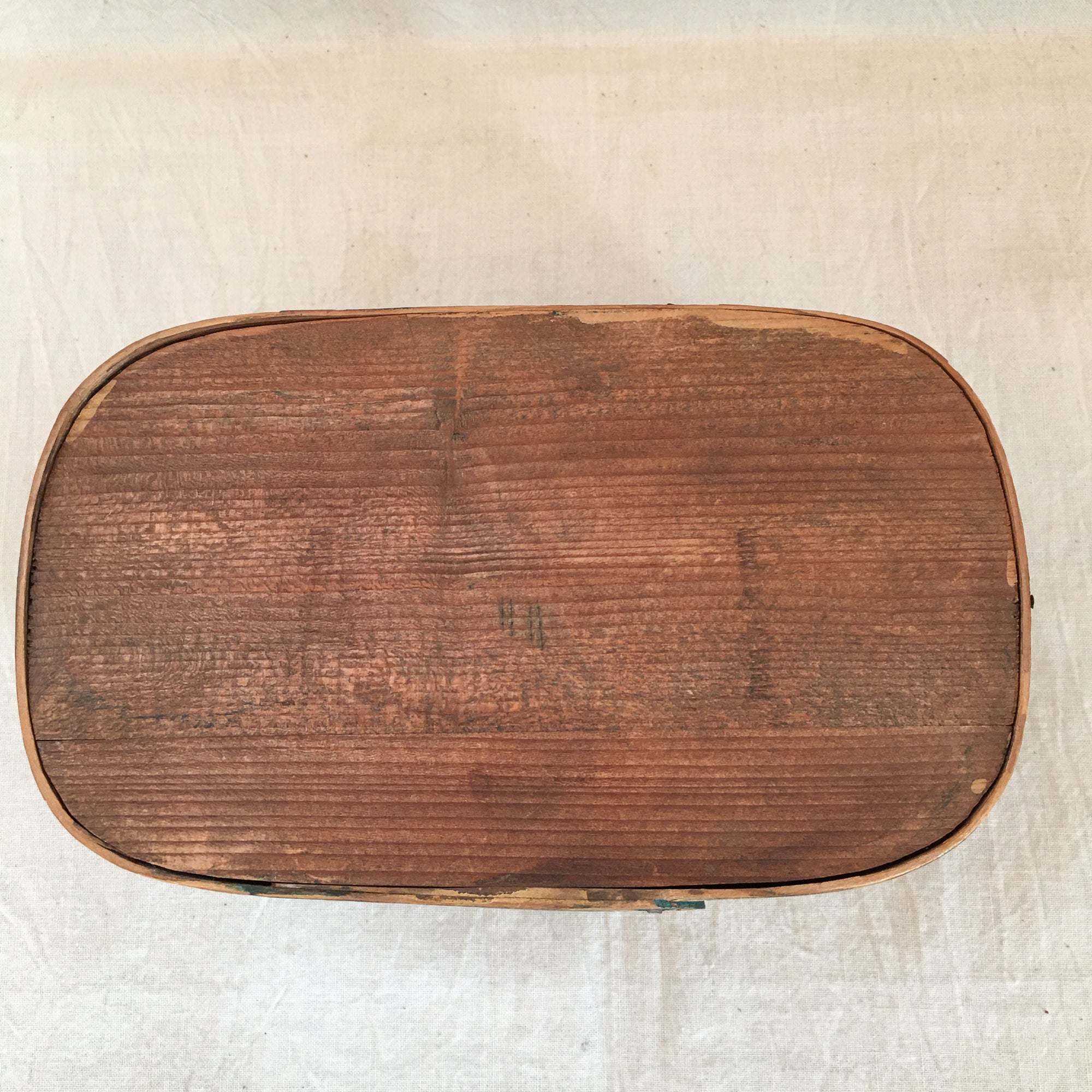 Early 1900s Hand-Painted Bentwood Box
