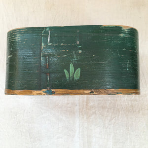 Early 1900s Hand-Painted Bentwood Box