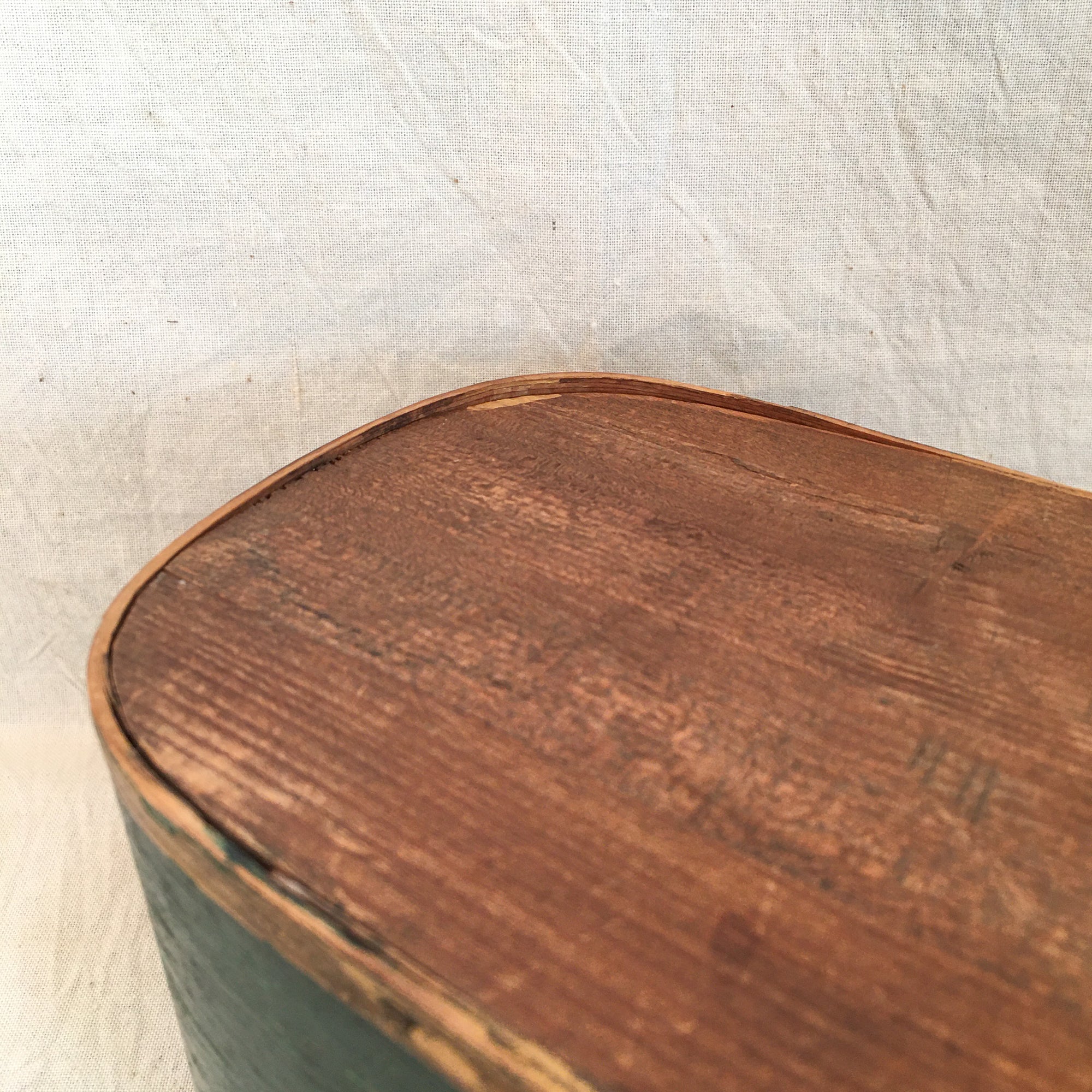 Early 1900s Hand-Painted Bentwood Box