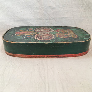 Early 1900s Hand-Painted Bentwood Box