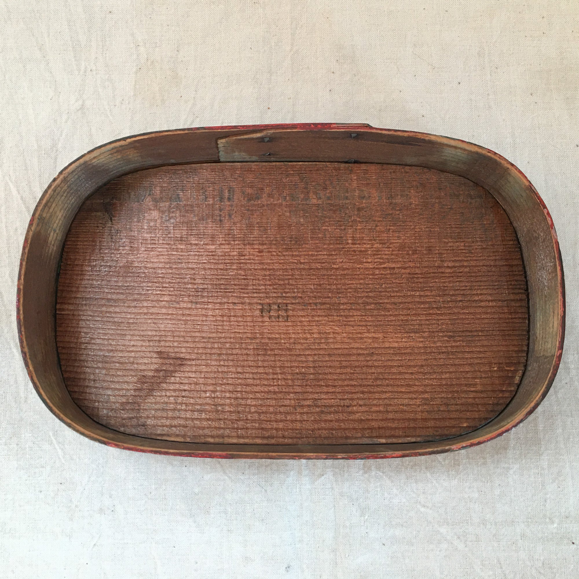 Early 1900s Hand-Painted Bentwood Box
