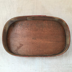 Early 1900s Hand-Painted Bentwood Box