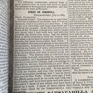 1874 Rush’s Almanac & Guide to Health, Medical Advertising Booklet
