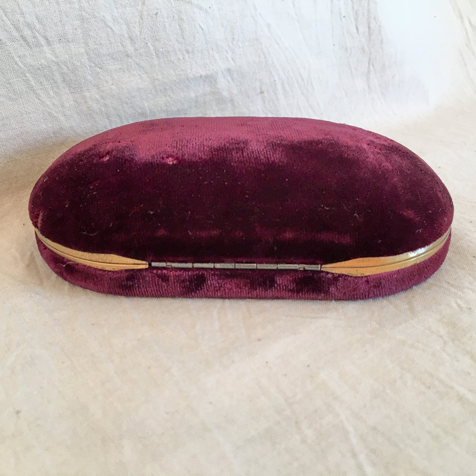 Mid-Century Airline Promotional Benrus Velvet and Satin Watch Box