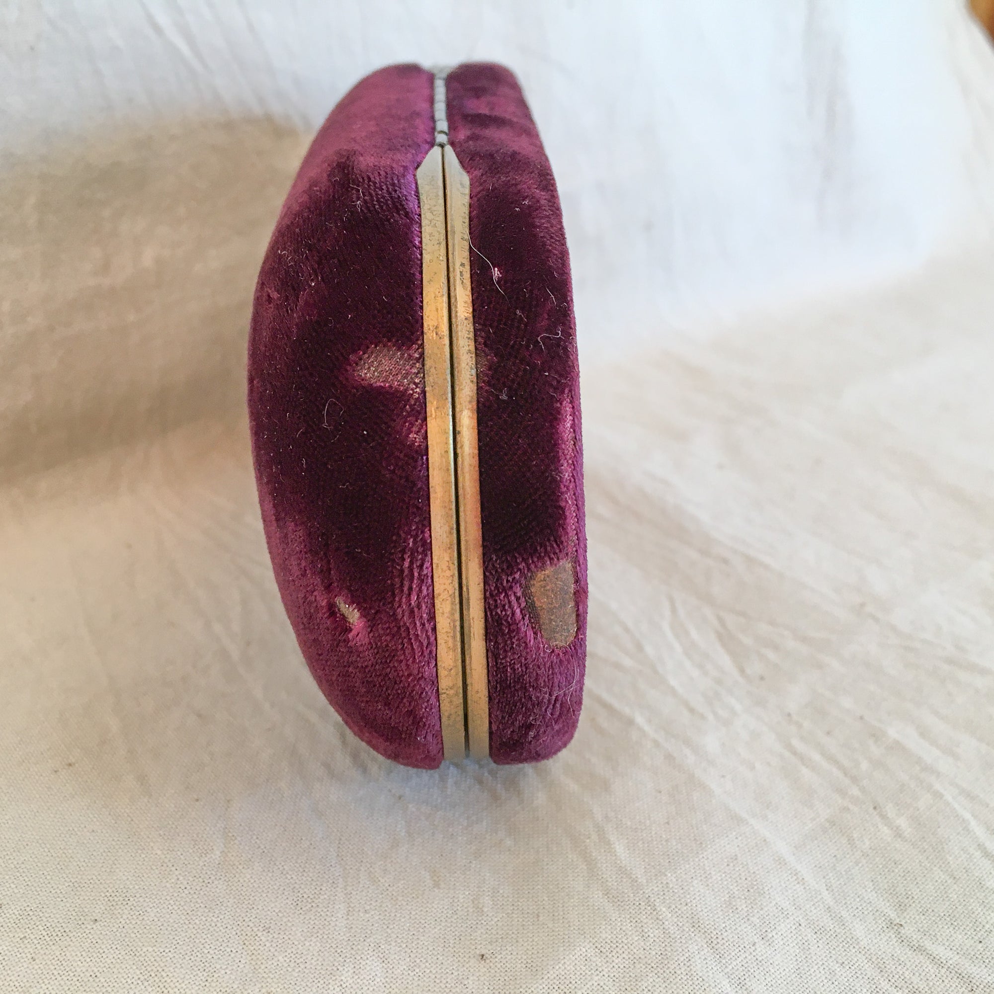 Mid-Century Airline Promotional Benrus Velvet and Satin Watch Box