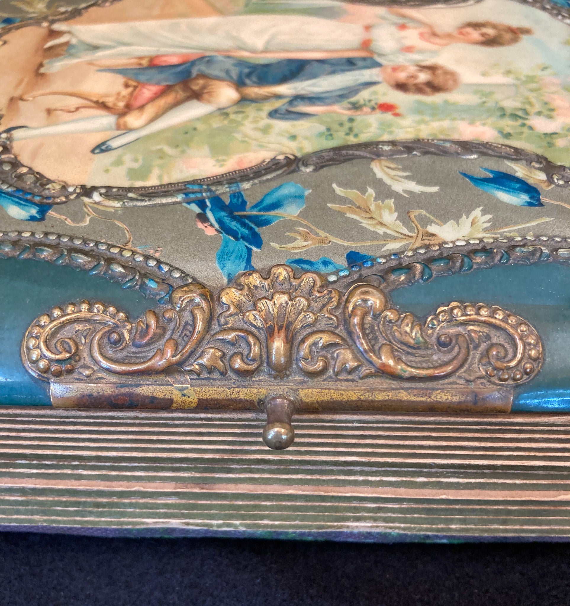 1890’s – 1910’s Celluloid and Velvet Photo Album with Photos