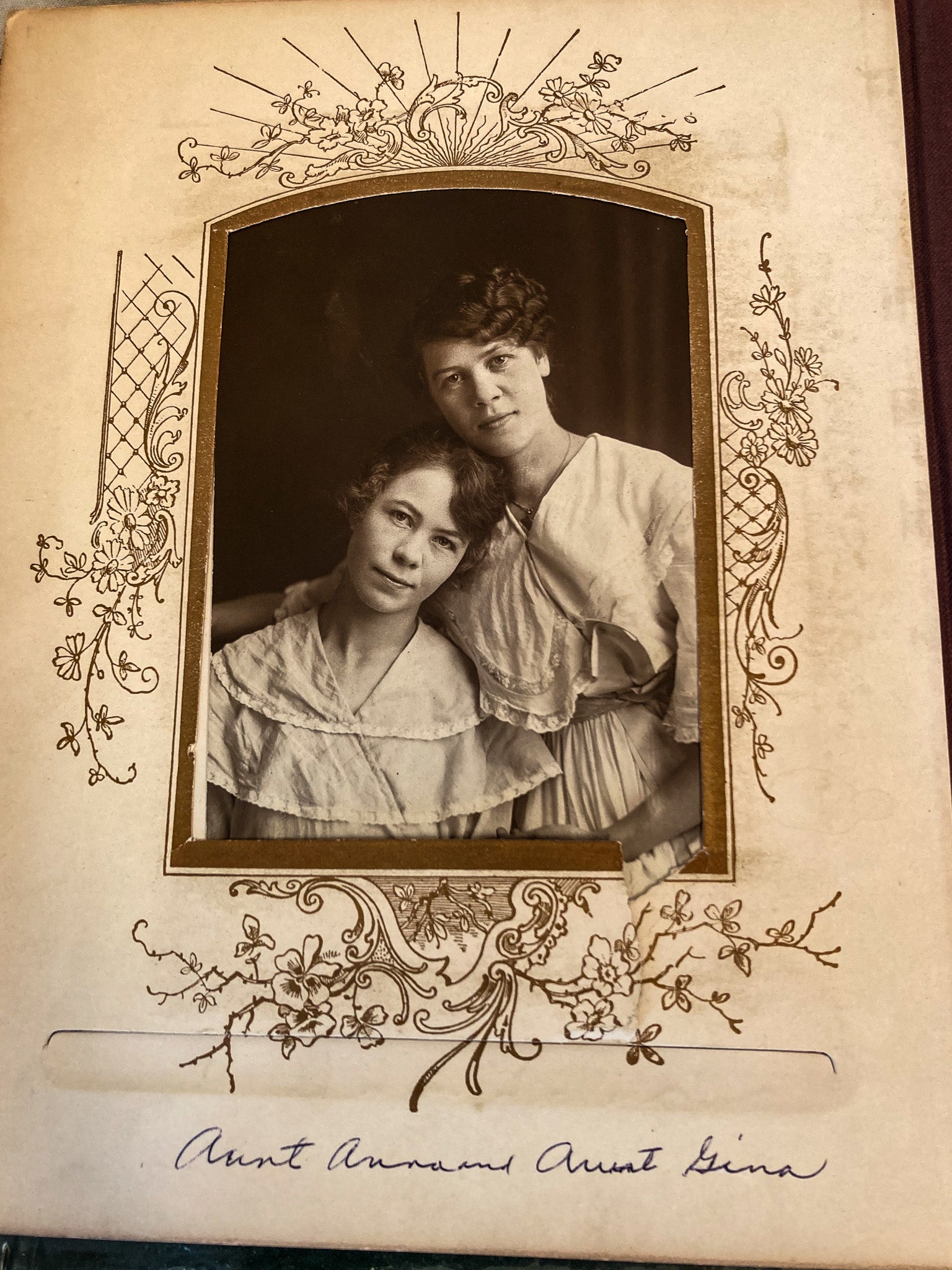 1890’s – 1910’s Celluloid and Velvet Photo Album with Photos