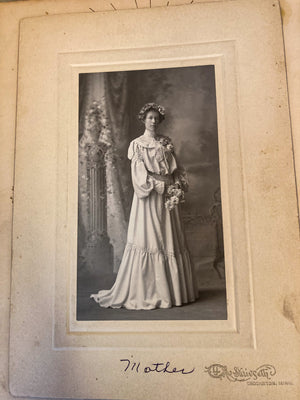 1890’s – 1910’s Celluloid and Velvet Photo Album with Photos