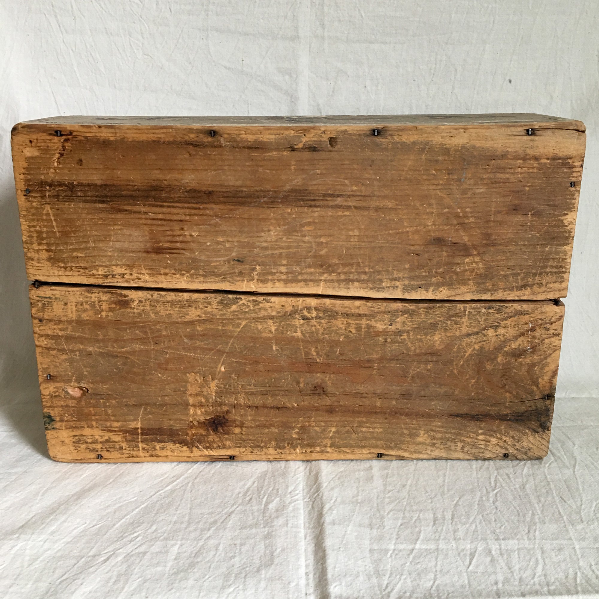 1800s Hand-Painted Wooden Keepsake Box – Dovetailed with Inscription "Sophronia"