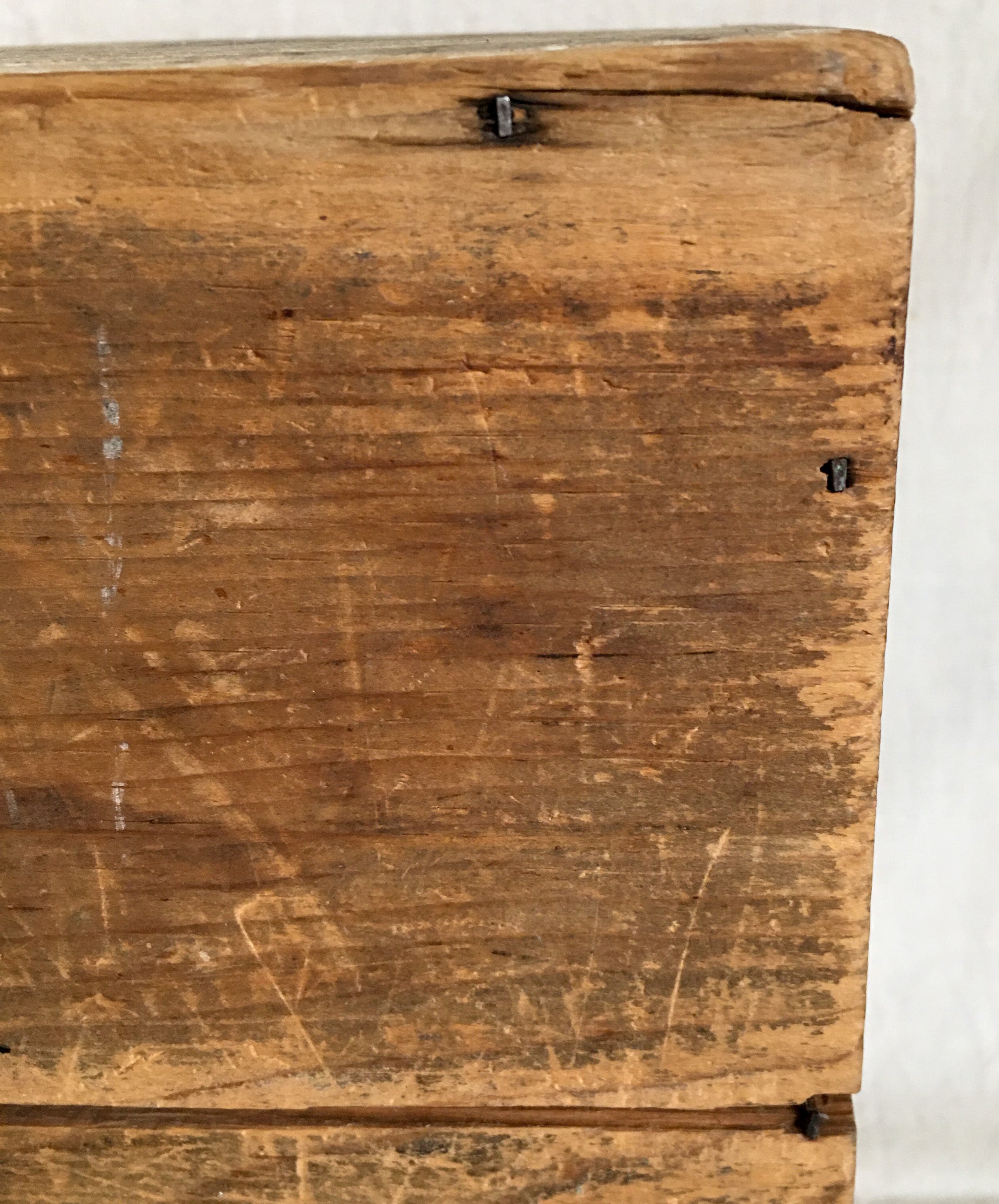 1800s Hand-Painted Wooden Keepsake Box – Dovetailed with Inscription "Sophronia"
