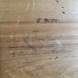1800s Hand-Painted Wooden Keepsake Box – Dovetailed with Inscription "Sophronia"