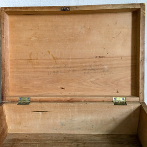 1800s Hand-Painted Wooden Keepsake Box – Dovetailed with Inscription "Sophronia"