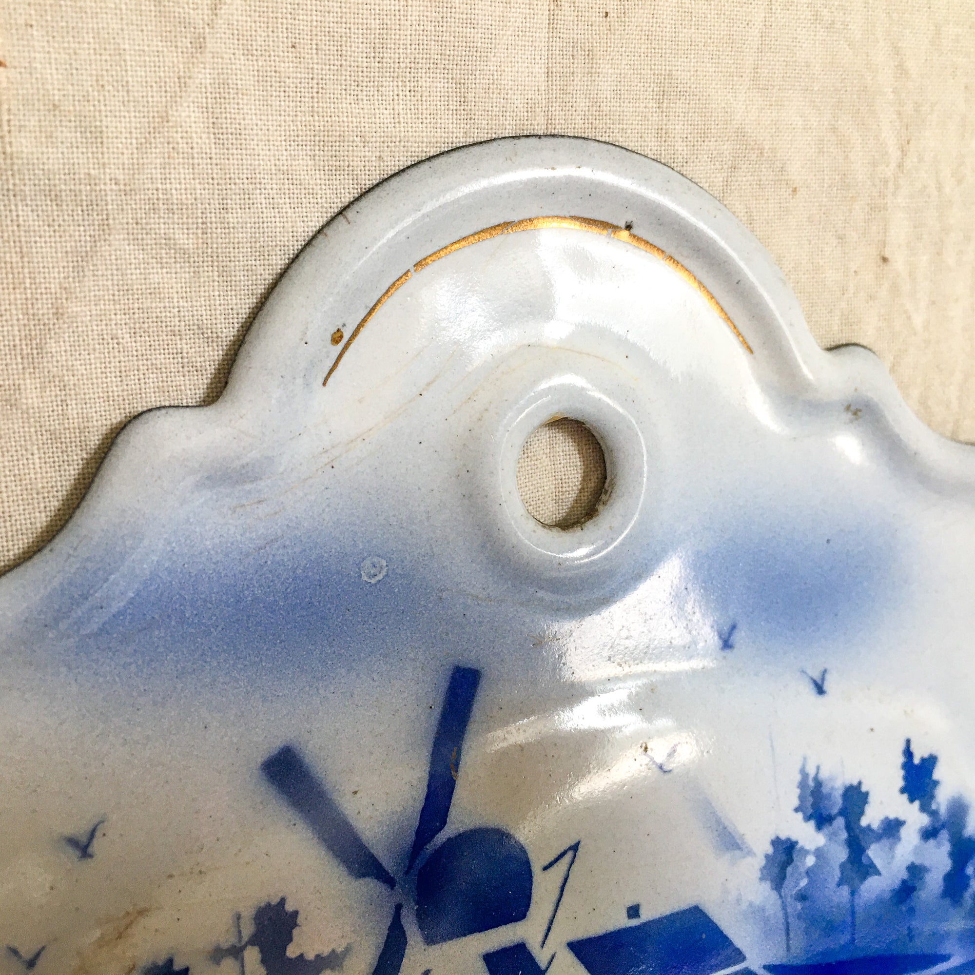 Early 1900s White Enamel Metal Wall Box