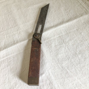 Set of 3 Vintage Wood and Metal Carpenter Tools – Early to Mid 1900s