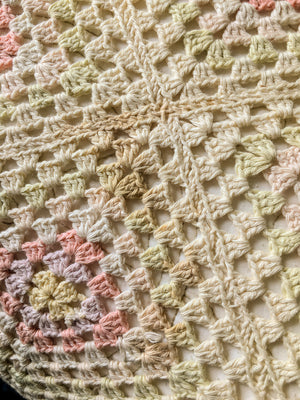 1935 Bedspread, Delicate Crochet Work, Crochet Cotton, Depression Era, Hand Made, Queen Size