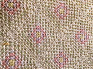 1935 Bedspread, Delicate Crochet Work, Crochet Cotton, Depression Era, Hand Made, Queen Size