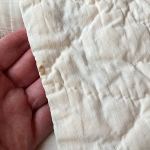 1930's - 1940's Hand-Stitched Quilt, Bear Paw Pattern