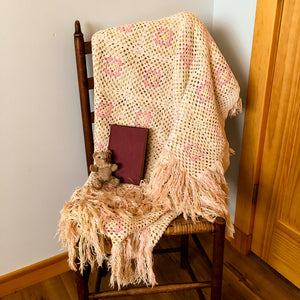 1935 Bedspread, Delicate Crochet Work, Crochet Cotton, Depression Era, Hand Made, Queen Size