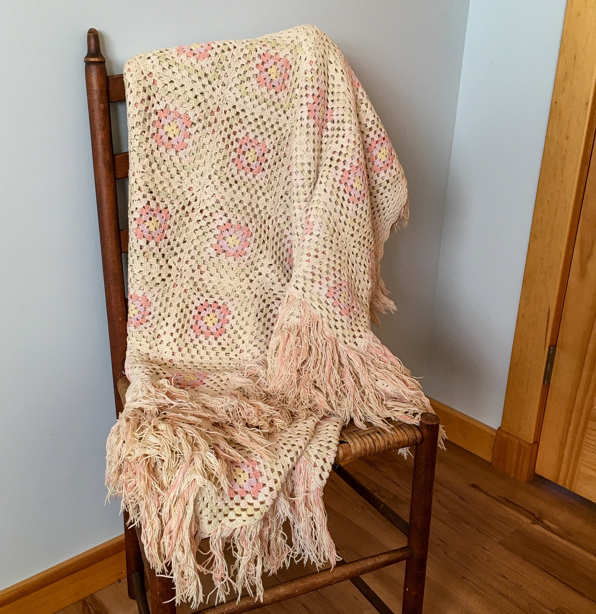 1935 Bedspread, Delicate Crochet Work, Crochet Cotton, Depression Era, Hand Made, Queen Size