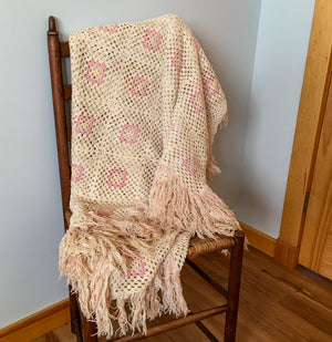 1935 Bedspread, Delicate Crochet Work, Crochet Cotton, Depression Era, Hand Made, Queen Size