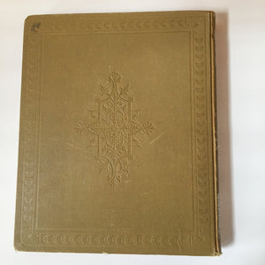 Scrapbook Album, Victorian Era, 69 Pages of Lithograph Trade Cards, Calling Cards, Advertising Cards, Sewing, Quack Medicine, Trains, New England