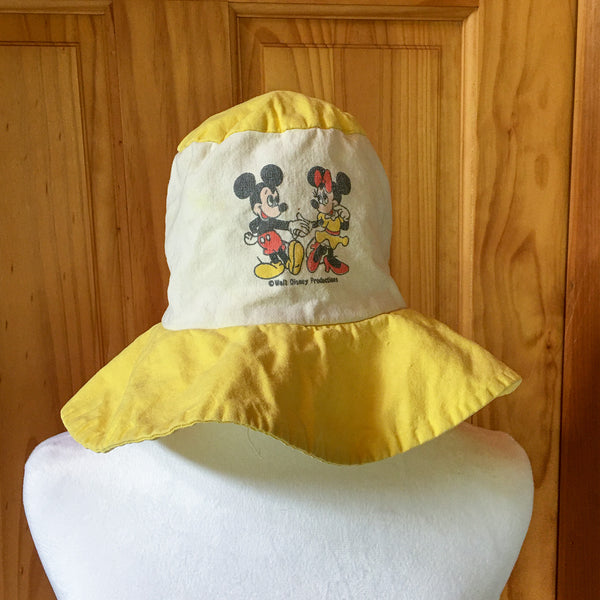 Vintage Mickey Minnie Mouse Kids Sun Hat 1970s 80s Disney Producti vintage-mickey-minnie-mouse-kids-sun-hat-1970s-80s-disney-producti
