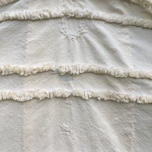 1940s–50s Baby Set: Chenille Bedspread, Handmade Flannel Jacket, Nursery Music Box