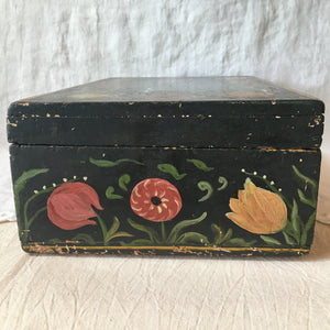 Vintage Hand Painted Wooden “Mother” Sewing/Keepsake Box