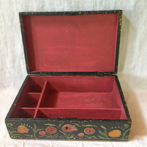 Vintage Hand Painted Wooden “Mother” Sewing/Keepsake Box