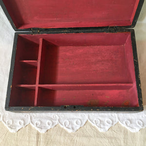 Vintage Hand Painted Wooden “Mother” Sewing/Keepsake Box