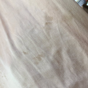 1940s Silk Nightgown Slip with Lace Trim – Best & Co. Peach Lingerie – Vintage Bias Cut Slip