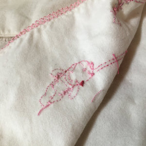 1940s–50s Baby Set: Chenille Bedspread, Handmade Flannel Jacket, Nursery Music Box