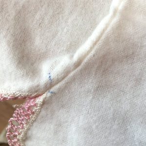 1940s–50s Baby Set: Chenille Bedspread, Handmade Flannel Jacket, Nursery Music Box