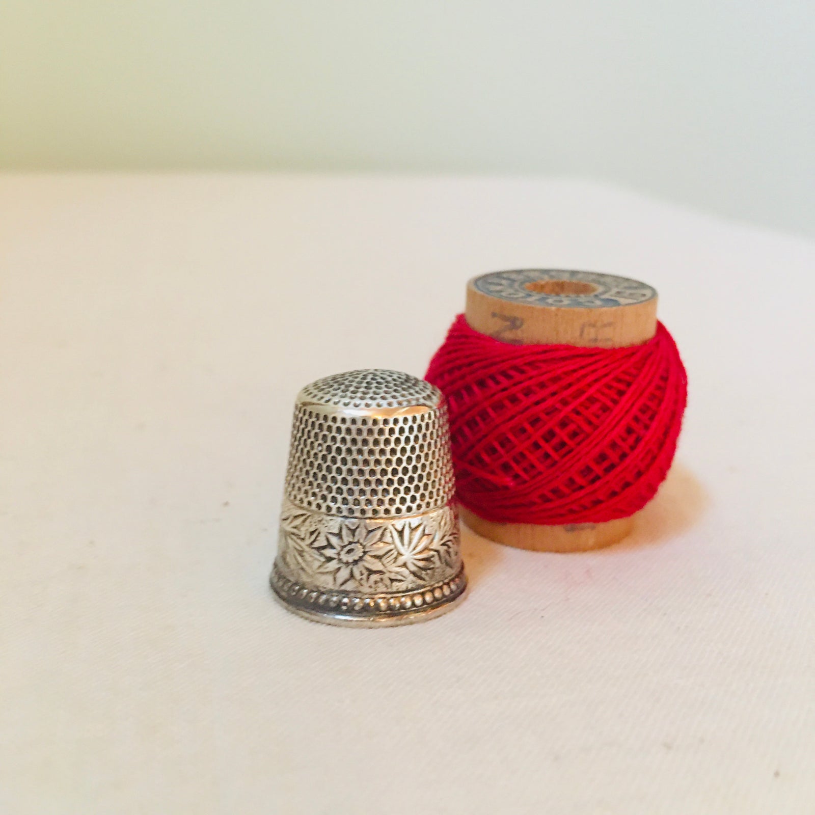 Ketchum & MacDougall thimble, sterling silver