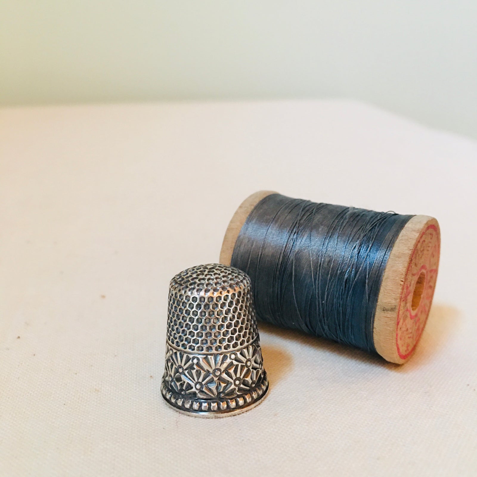 Ketchum & MacDougall thimble, sterling silver